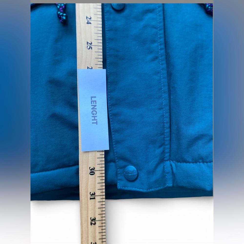 Vintage LL Bean Mens Large Regular Green Outdoor Coat Hooded Utility Jacket - Picture 5 of 11